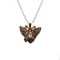 Zirconium Butterfly Necklace sku image 2