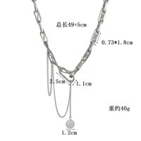 Hip-hop Multi-layer Diamond Necklace main image 6