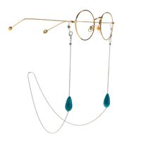 Fashion Natural Turquoise Beads Glasses Chain main image 3
