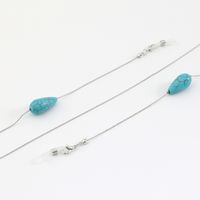 Fashion Natural Turquoise Beads Glasses Chain main image 5