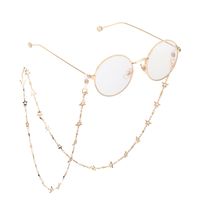 Fashion Simple Copper Star Glasses Chain main image 3