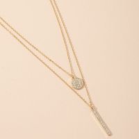 Simple Fashion Diamond-studded Geometric Necklace main image 4