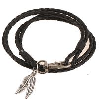 Fashion New Hand-woven Ethnic Leather Bracelet main image 1