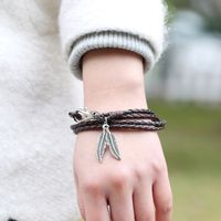 Fashion New Hand-woven Ethnic Leather Bracelet main image 3