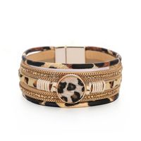 New Bohemian Hand-woven Leopard Magnetic Bracelet main image 3