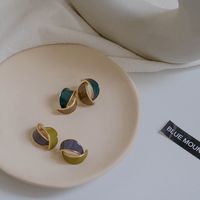 Simple Contrast Color Fashion Earrings main image 1