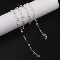 Fashion Simple Pearl Star Glasses Chain sku image 1