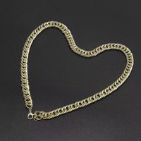 Hip Hop Aluminum Chain Clavicle Necklace sku image 2