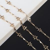 Fashion Simple Copper Star Glasses Chain sku image 1
