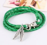 Fashion New Hand-woven Ethnic Leather Bracelet sku image 2