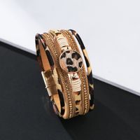 New Bohemian Hand-woven Leopard Magnetic Bracelet sku image 2