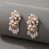 Vintage Baroque Pearl Tassel Earrings main image 5