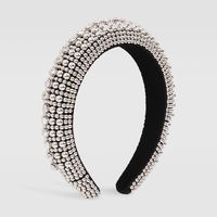 Simple Diamond-studded Thick Sponge Headband main image 5