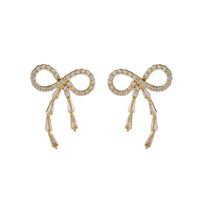 Fashion New Zircon Bow Earrings main image 6