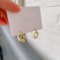 Geometric Shape Alloy Earrings main image 1