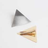 Simple Alloy Geometric Triangle Round Side Clip main image 4