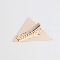 Simple Alloy Geometric Triangle Round Side Clip main image 3