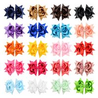 New Simple Flower Fishtail Bow Hairpin Set main image 1