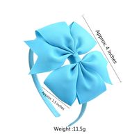 Children's Oblique Fishtail Angle Bowknot Hair Band Set main image 3