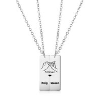 Stainless Steel Alloy Simple Style Plating Geometric Necklace main image 1