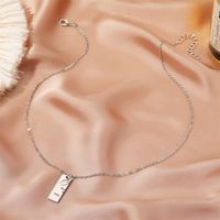 Stainless Steel Alloy Simple Style Plating Geometric Necklace main image 5