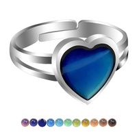 Fashion Heart Color Changing Ring main image 1