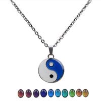 Chinese Style Tai Chi Mood Color Changing Necklace main image 1
