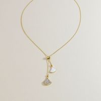 Fashion Diamond Metal Pendant Necklace Wholesale main image 5