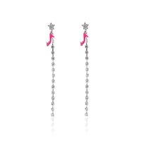 Pendientes De Diamantes De Tacones Altos De Moda Rosa main image 1