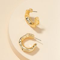 Fashion C-shaped Alloy Retro Earrings main image 2