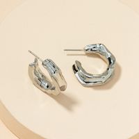 Fashion C-shaped Alloy Retro Earrings main image 5