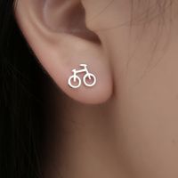New Creative Mini Bicycle Earrings main image 1
