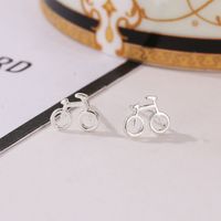 New Creative Mini Bicycle Earrings main image 4