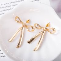 Bow Knot S925 Silver Needle Earrings main image 3