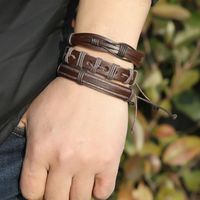 Retro Woven Leather Bracelet Set main image 3