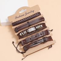 Retro Woven Leather Bracelet Set main image 4