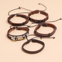 Retro Woven Leather Bracelet Set main image 6