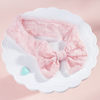Children's Baby Lace Rabbit Ears Solid Color Bow Headband main image 5