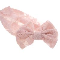 Children's Baby Lace Rabbit Ears Solid Color Bow Headband main image 4