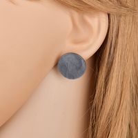 Simple Acrylic Cute Round Small Earrings main image 3