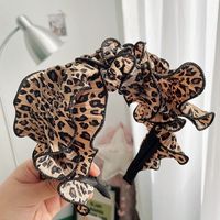 Neue Koreanische Retro Holzohren Leopard Hahnentritt Haarband sku image 4