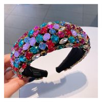 Fashion Simple Full Diamond Baroque Headband sku image 4