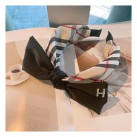 New Fashion Bow Letter H Diamond Headband sku image 3