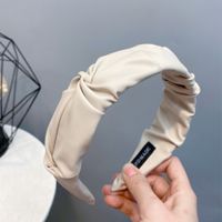 Mode Einfaches Neues Leder Geknotetes Pu-stirnband sku image 3