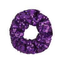 New Colorful Fish Scale Sequins Hair Scrunchies Set sku image 18