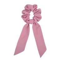 New Streamer Cotton Cloth Solid Color Hair Scrunchies Set sku image 11