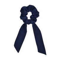 New Streamer Cotton Cloth Solid Color Hair Scrunchies Set sku image 2