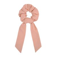 New Streamer Cotton Cloth Solid Color Hair Scrunchies Set sku image 3
