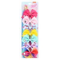 New Fashion Colorful Bow Hairpin Set sku image 1