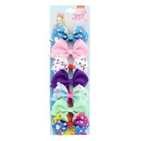 New Fashion Colorful Bow Hairpin Set sku image 6